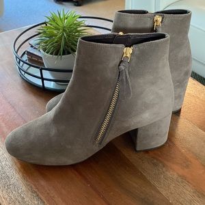 Cole Haan Saylor ankle boots warm grey suede size 7